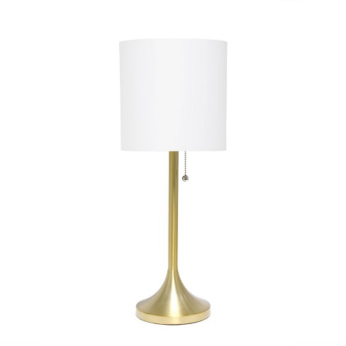 Simple white table store lamp