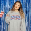 Simply Sage Market Women's Graphic Sweatshirt Land Of The Free America - image 2 of 3