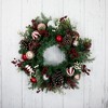 Northlight Ornaments and Pinecones Artificial Pine Christmas Wreath - Unlit - 28" - 2 of 4