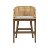Handcrafted Rattan Counter Stool 25in H - 3 of 4