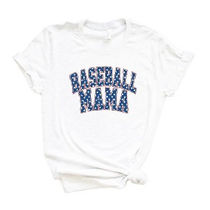 Simply Sage Market Women's Baseball Mama Varsity Stars Short Sleeve Graphic Tee - 1 of 3