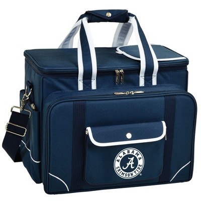 NCAA Alabama Crimson Tide Soft Sided Cooler with Four Person Picnic Set