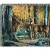 Manual Woodworkers and Weavers Broken Silence Tapestry Throw Blanket 60"x50", Cotton, Kevin Daniel Wildlife Art with Verse - 2 of 3