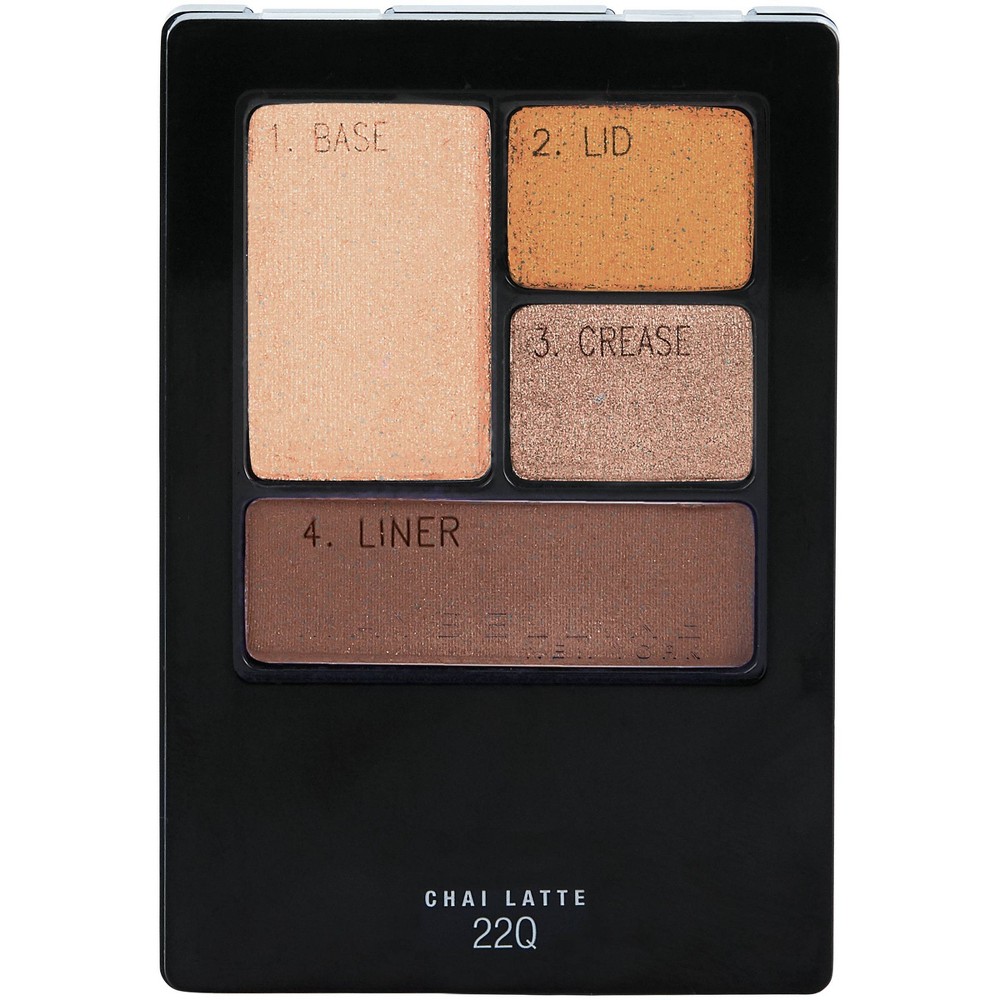 Photos - Other Cosmetics Maybelline MaybellineExpert Wear Eyeshadow Quads - 22Q Chai Latte - 0.17oz: Silky Fin 