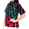 LA LEELA Womens's Casual Beach Hawaiian Blouses Shirt Short Sleeve Button Down Dress Tops Tee Shirts T Shirts for Women S Plus-Size Polka Dots, Pink - 3 of 4
