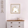 16" x 16" Sleepy Unicorn II by Victoria Barnes Framed Canvas Wall Art - Amanti Art - 4 of 4