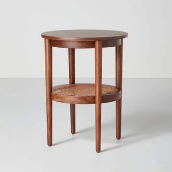 Wood & Cane Round Accent Side Table - Hearth & Hand™ with Magnolia