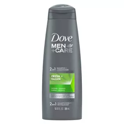 Dove Men+Care Fortifying 2-in-1 Shampoo and Conditioner for Normal to Oily Hair Fresh and Clean with Caffeine