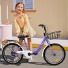 SEVOBAL Bicycles 20 Inch Kids Bike with Coaster Brake V-Brake Lightweight Steel Frame for Boys and Girls, Purple, 55.9"*21.2"*31.5" - 3 of 4