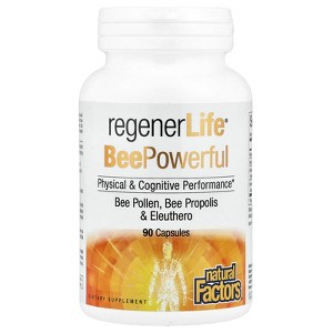 Natural Factors RegenerLife®, BeePowerful, 90 Capsules - 1 of 3