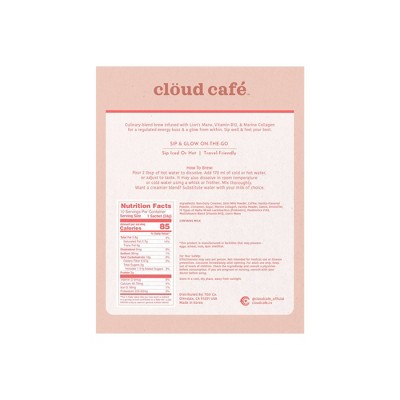 Cloud Cafe Churro Latte with Marine Collagen Instant Coffee - 8oz