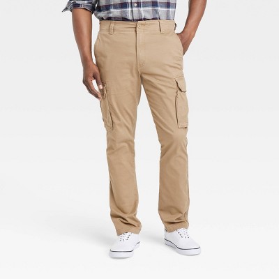 Men's Regular Fit Straight Cargo Pants - Goodfellow & Co™ Gray 40x30