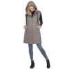 Women's Diamond Quilted Hooded Puffer Vest - White Mark - 4 of 4
