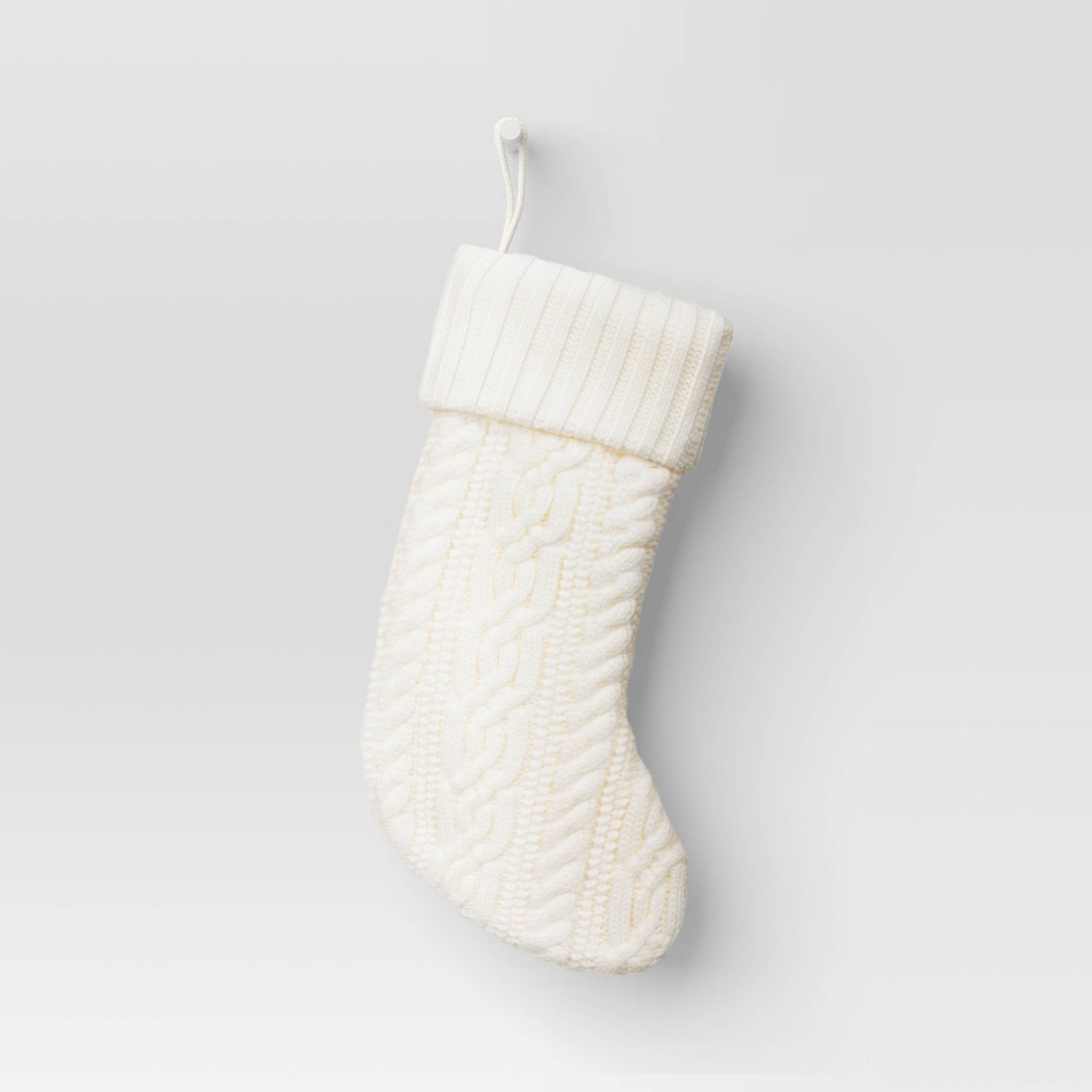 20" Cable Knit Christmas Stocking - Wondershop™