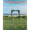 VEVOR Wedding Arch Backdrop Stand, Set of 3, Metal Stable Stand with Case Connection & Chassis Crossbar Design - 3 of 4