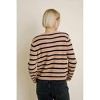 Women's Jerilyn Striped Corded Cardigan - Aureum - 3 of 4