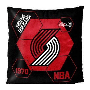 NBA Portland Trail Blazers Firm Density Connector Velvet Reverse Pillow - 1 of 3