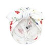 Hudson Baby Infant Girl Turban Cotton Headwraps, Wildflower, One Size - 3 of 4
