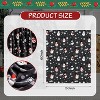 Grey Christmas Throw Blanket Soft Warm Cozy Flannel Winter Throw, Holiday Blanket with Snowman Snowflake Design Christmas Gift. - 4 of 4