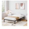coucheta 14 Inch Metal Bed Frame Platform Bed Frame No Box Spring Needed, Sturdy Heavy Duty Bed Frame, Easy Assembly, Under Bed Storage - Black - 2 of 4