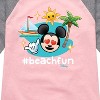Girls' - Disney - Beach Fun Shirt Tail Raglan Graphic T-shirt - 2 of 4