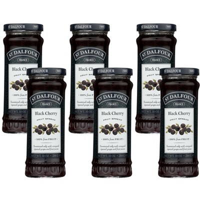 St Dalfour Black Cherry Fruit Spread - 6 pack, 10 oz