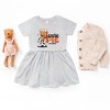SmileyWorld Cutie Pie Pumpkin Pie - Toddler Graphic Dress and Infant Dress - 3 of 4