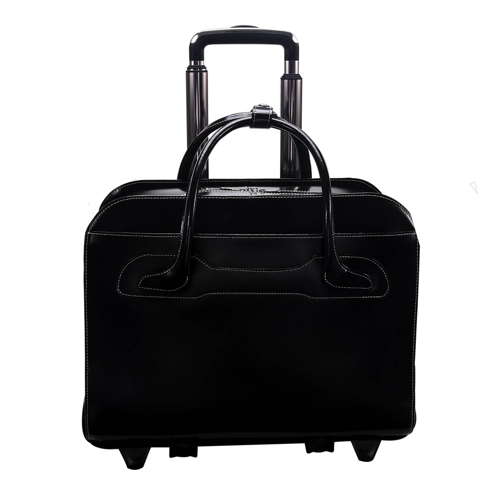 Photos - Business Briefcase McKlein Willowbrook 1 Leather Patented Detachable - Wheeled Ladies' Laptop