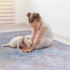 ChicFurnit Rug Indoor Machine Washable Non Slip Stain Resistant for Trendy Living Spaces, Yellow, 24.8"*15"*8.3" - 2 of 4