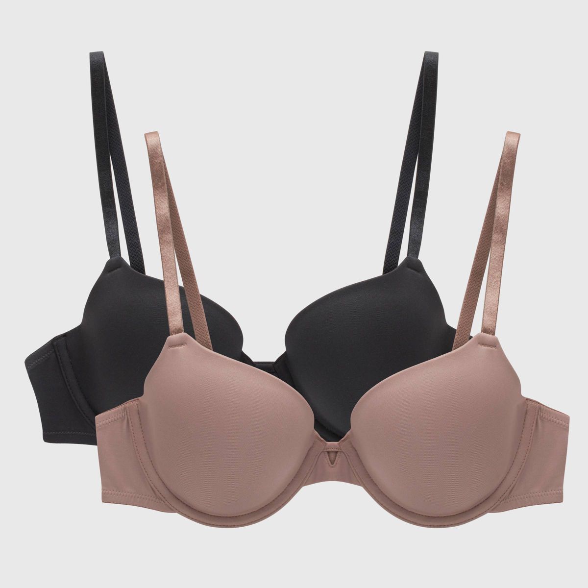 Maidenform Women's 2pk Modern Demi Underwire T-Shirt Bra MBT841