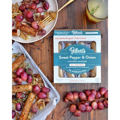 Gilbert&#39;s Craft Sweet Pepper &#38; Onion Chicken Sausage - 10oz