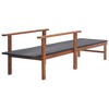 vidaXL Sunlounger Grey, Dark Grey - 3 of 4