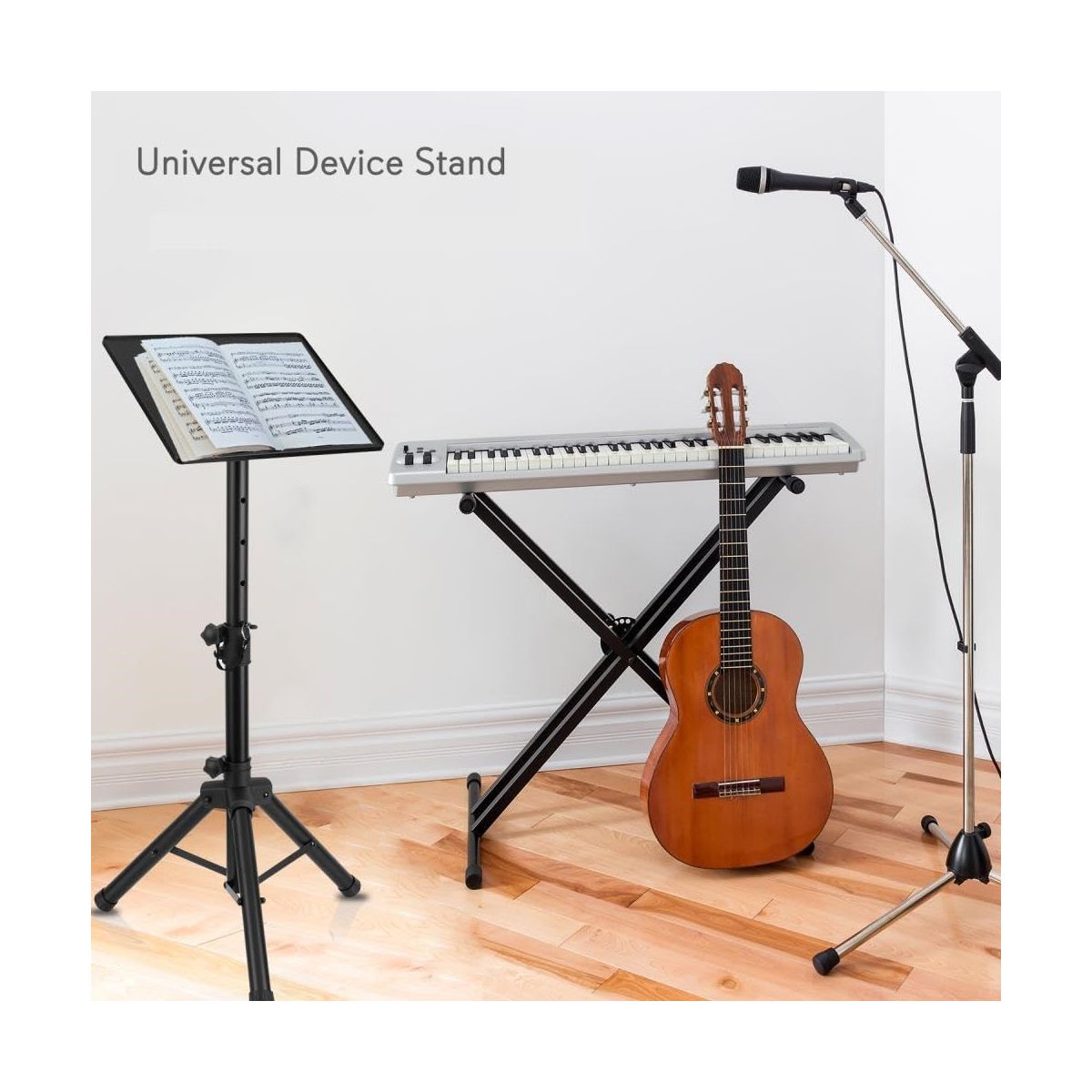 Pyle Universal Laptop / Device Stand - Height Adjustable Tripod Mount for Laptops, Notebooks, Mixers, and DJ Equipment - PLPTS2 - thumbnail 5