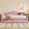 NicBex Twin Size Daybed with Storage Morden Daybed with Trundle, Unique Headboard, Storage Pockets and USB Charging for Bedrooms - 3 of 4