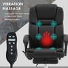 Aghana Digitals Black PU Leather Office Chair with 6-Point Vibration Massage, 135° Recline, - 3 of 4
