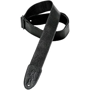 Levy's M7GP-BLK 2" Black Leather Guitar Strap - 1 of 1