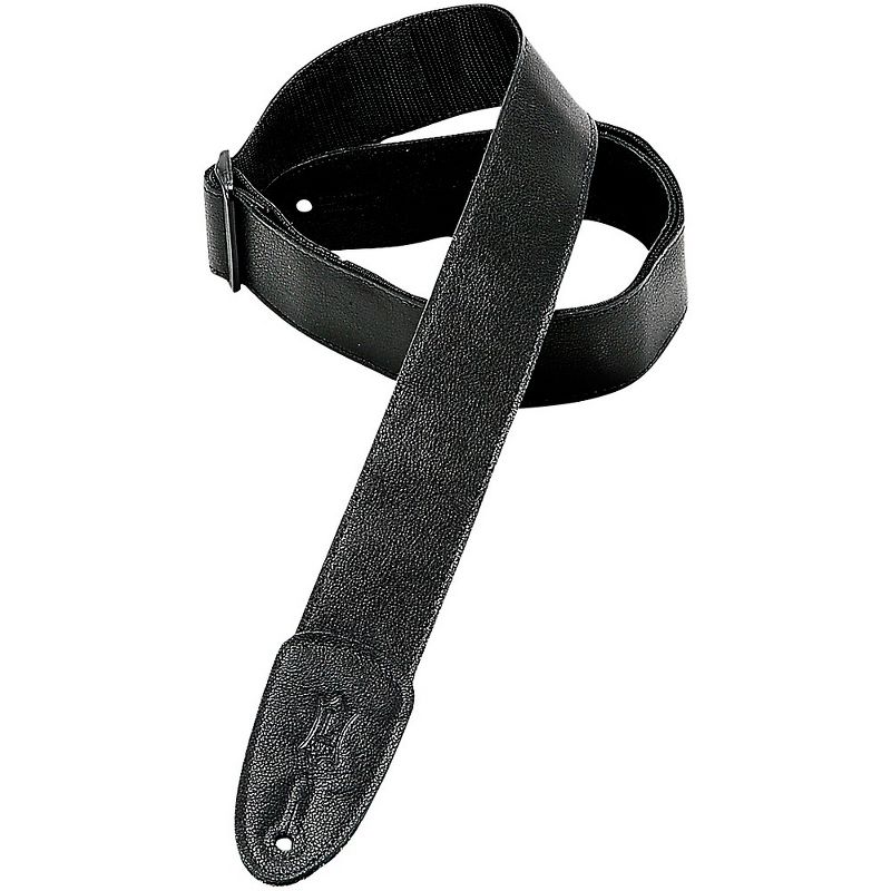 Levy's M7GP-BLK 2" Black Leather Guitar Strap, 1 of 2