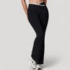 Anna-Kaci Women's Flare Leg Yoga Pants with Crossover High Waistband and Four-Way Stretch Fabric - 3 of 4