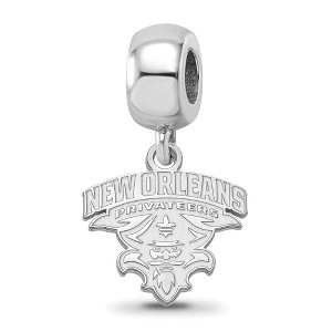 Black Bow Jewelry Sterling Silver New Orleans Privateers NCAA Bead Charm - 1 of 4