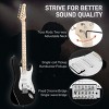 TopComfy Toy Guitars and String Instruments Stylish Pickup Guitar Kit With Accessories Guitar Strap Kids Fun For Kids, Black, 41.34"*18.11"*5.51" - 3 of 4