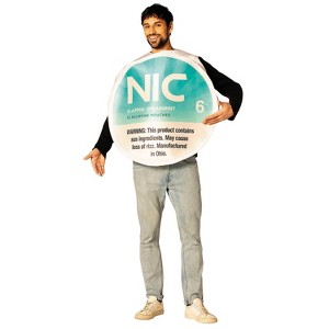 Rasta Imposta Adult NIC Nicotine Pouches Halloween Costume Accessories - White One Size - 1 of 2
