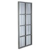 17" x 42" Stryker Windowpane Framed 8-Pane Wall Mirror Silver - Kate and Laurel: Beveled, Easy Mount - 3 of 4