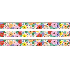 Teacher Created Resources® Wildflowers Straight Rolled Border Trim, 50 Feet, 3 Rolls - 1 of 4