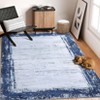 Modern Bordered Area Rugs for Bedroom Machine Washable Living Room Rug - 2 of 4