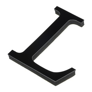 Unique Bargains Home Decoration Self-Adhesive 3D Acrylic Alphabet Mirror Wall Stickers Black - 1 of 3