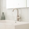BWE Single Hole Single-Handle High Arc Bathroom Faucet With Swivel Spout in Stainless Steel - 2 of 4