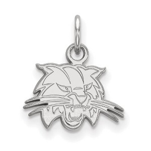Black Bow Jewelry 14k White Gold Ohio Bobcats NCAA Extra Small Pendant - 1 of 3