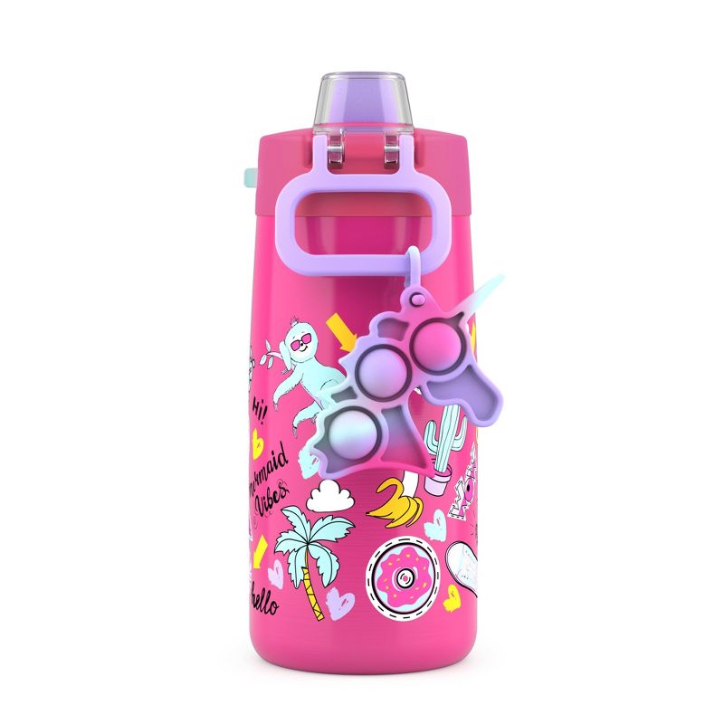 Ello 12oz Stainless Steel Colby Pop! Water Bottle with Fidget Toy, 3 of 5