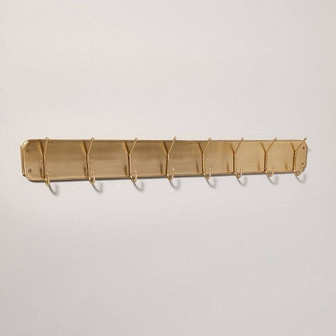 Gold hook rack