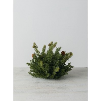 Sullivans Artificial White Spruce 1/2 Orb 8"H Green